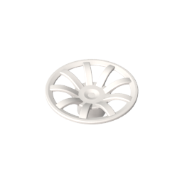 GOBRICKS GDS-90066 Wheel Cover 9 Spoke - 24mm D. - for Wheels 55982 and 56145 - YWOBB