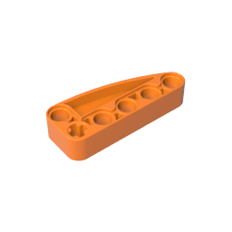 GOBRICKS GDS-90249 Technic Liftarm Modified L-Shape Quarter Ellipse Thick 2 x 5 - YWOBB