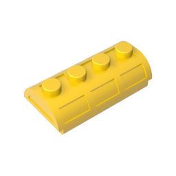 GOBRICKS GDS-2099 Container Treasure Chest Lid Curved with Thick Hinge - YWOBB