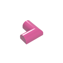 GOBRICKS GDS-90339 Slope Curved 2 x 2 x 2/3 Double Corner - YWOBB