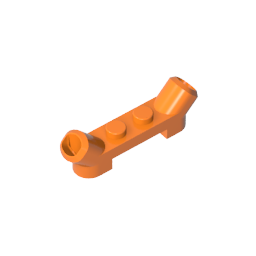 GOBRICKS GDS-1197 Modified 1 x 4 with Angled Tubes - YWOBB