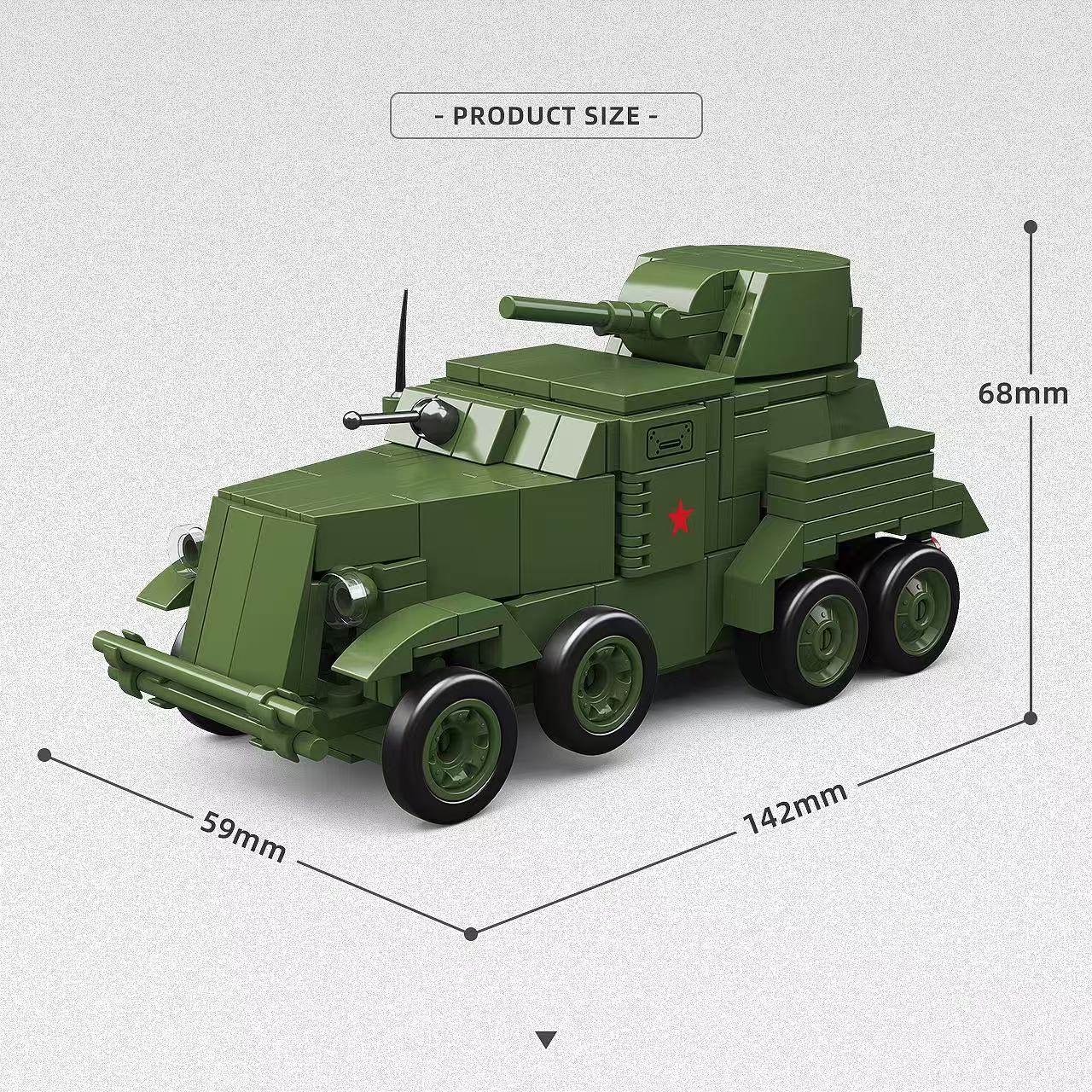 Quan Guan 300005 BA10 Armored Vehicle 1:35 - YWOBB