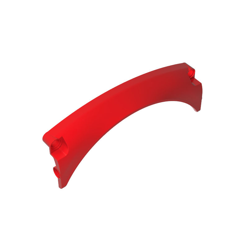 GOBRICKS GDS-90154 Panel Car Mudguard Arched #42 13 x 2 x 5 Rounded Top - YWOBB