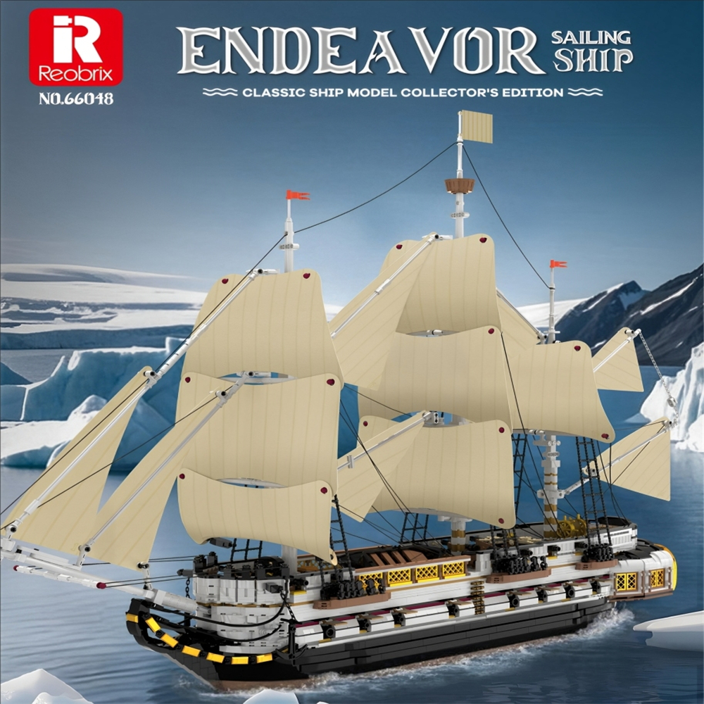 Reobrix 66048 Endeavour Sailing Ship - YWOBB