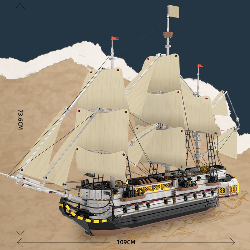 Reobrix 66048 Endeavour Sailing Ship - YWOBB