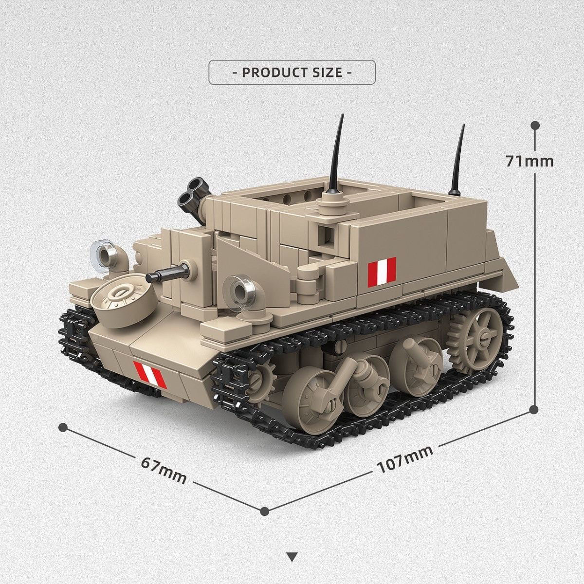 Quan Guan 300010 Bren Gun Carried Ordnance QF 2-Pounder - YWOBB