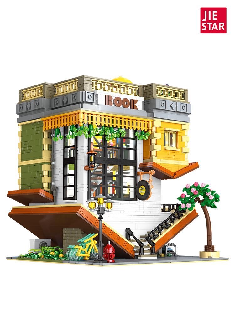 JIE STAR JJ89130 Inverted Bookstore - YWOBB