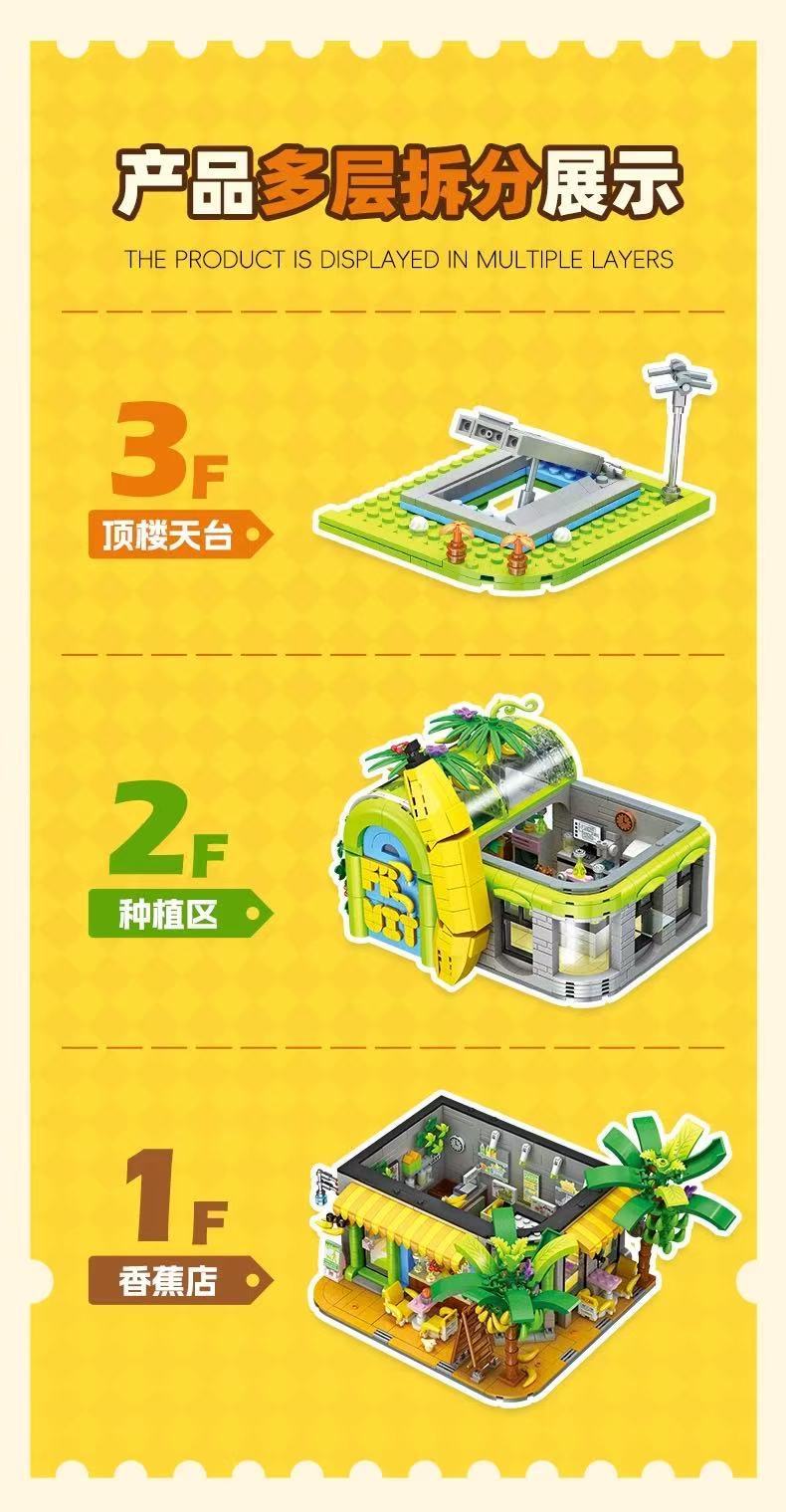 JIE STAR JJ9083 Banana Shop - YWOBB