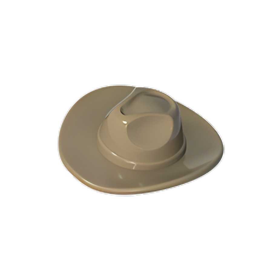 GOBRICKS GDS-90524 Minifigure Headgear Hat Wide Brim Outback Style - YWOBB