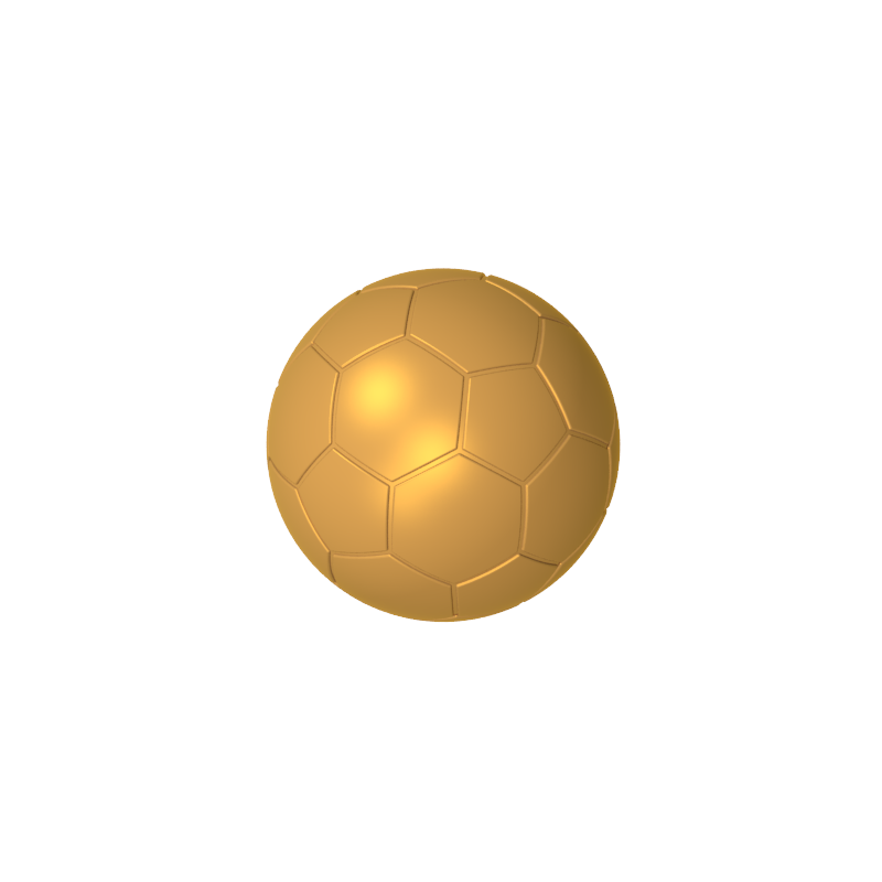 GOBRICKS GDS-90272  Ball Sports Soccer Plain - YWOBB