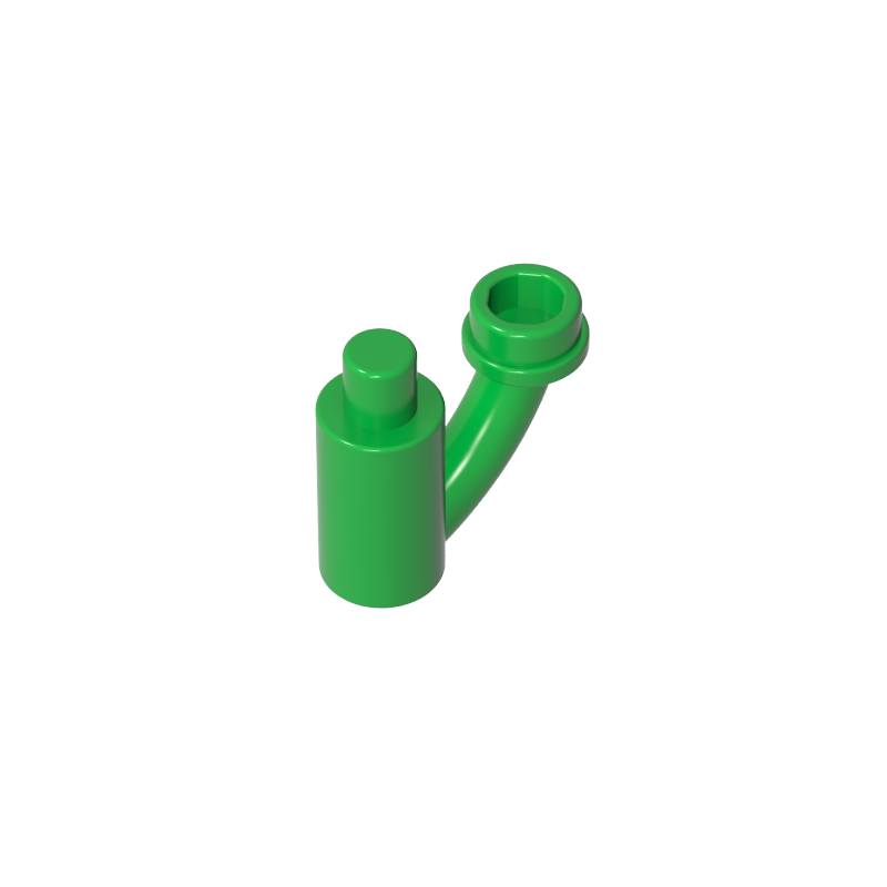 GOBRICKS GDS-90523 Plant Stem Stalk with Bar Bar Holder  and Hollow Stud - YWOBB