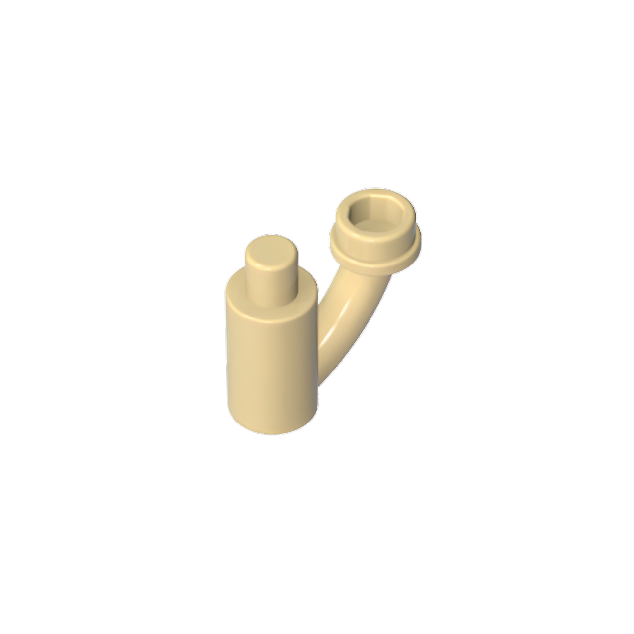 GOBRICKS GDS-90523 Plant Stem Stalk with Bar Bar Holder  and Hollow Stud - YWOBB