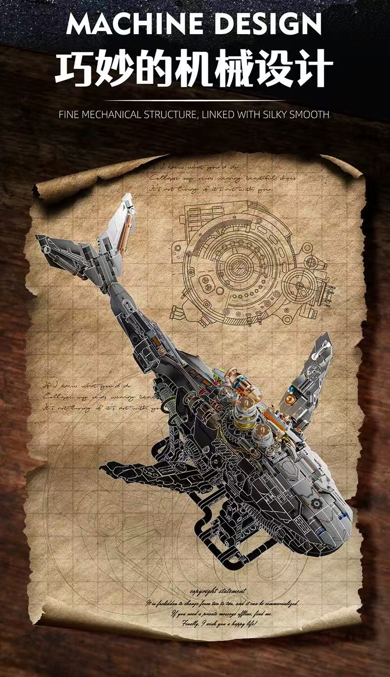 MJ 13059 Semi Mechanical Whale - YWOBB