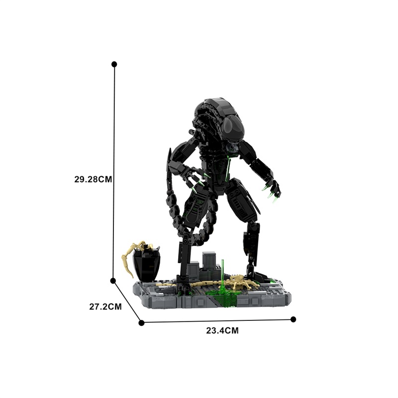 GOBRICKS MOC A0646 Alien drool monster - YWOBB