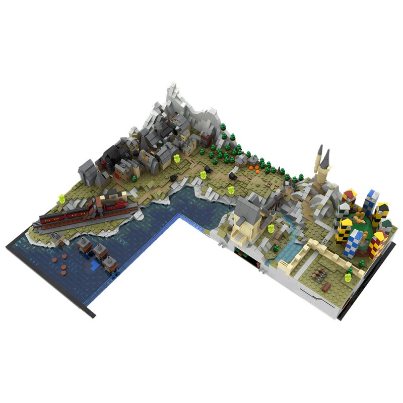 GOBRICKS MOC 203377 Castle Grounds and Village Expansion - YWOBB