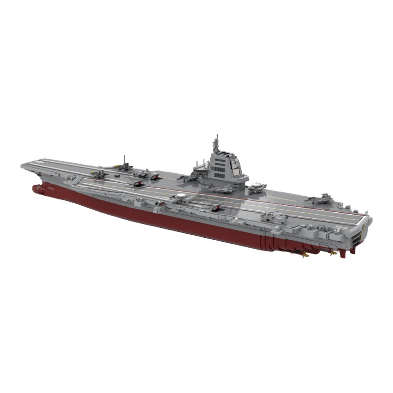 GOBRICKS MOC 184735 1/200 China Navy Air Carrier - YWOBB