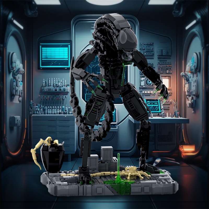 GOBRICKS MOC A0646 Alien drool monster - YWOBB