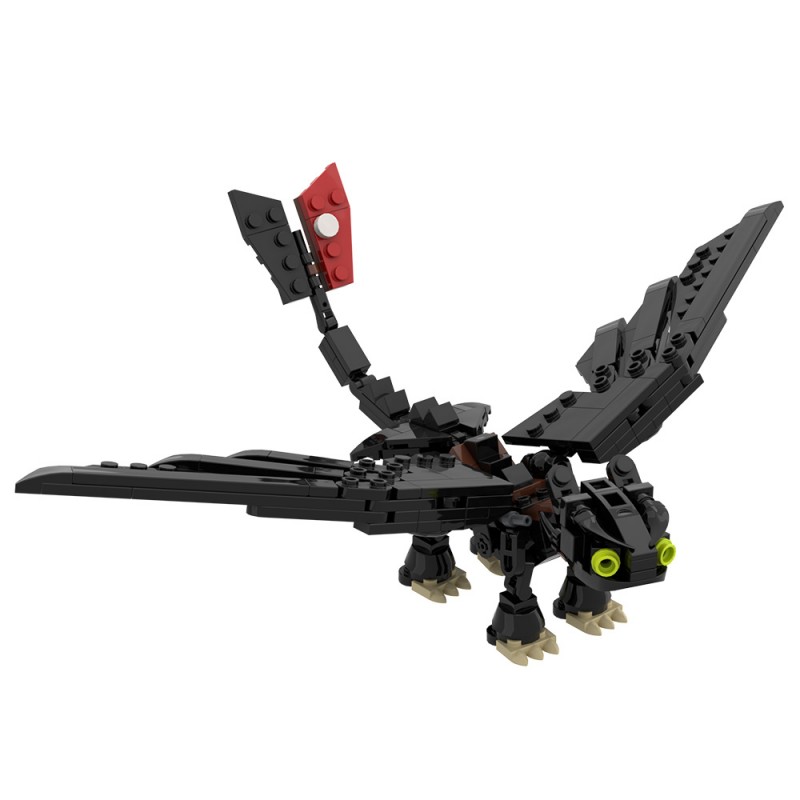 GOBRICKS MOC 212828 How to Train Your Dragon Toothless - YWOBB