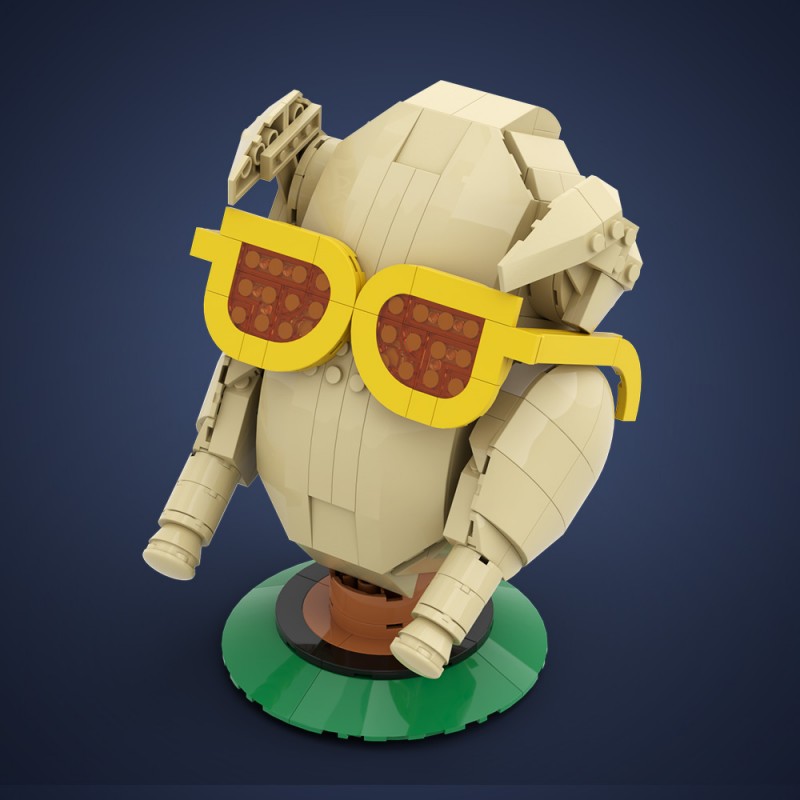 GOBRICKS MOC A2145 friends turkey head - YWOBB