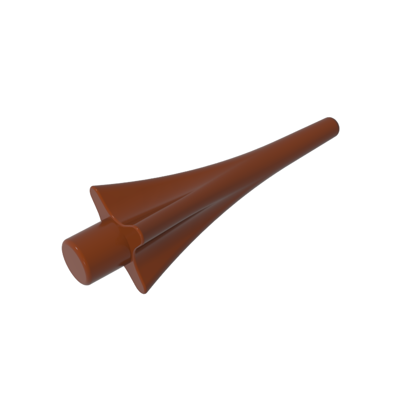 GOBRICKS GDS-90020 Weapon Spear Tip with Fins - YWOBB