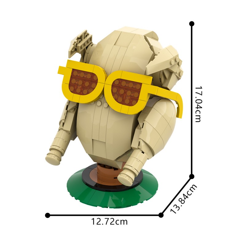 GOBRICKS MOC A2145 friends turkey head - YWOBB