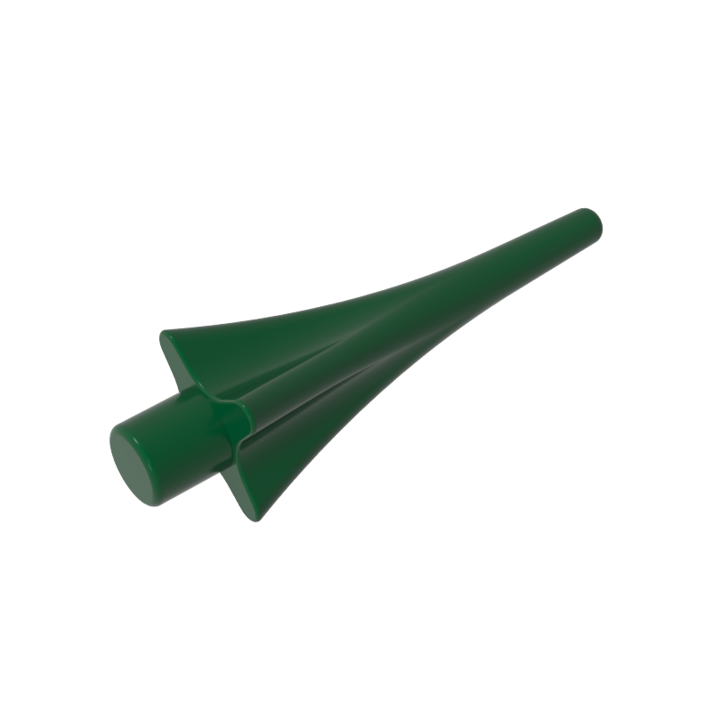 GOBRICKS GDS-90020 Weapon Spear Tip with Fins - YWOBB
