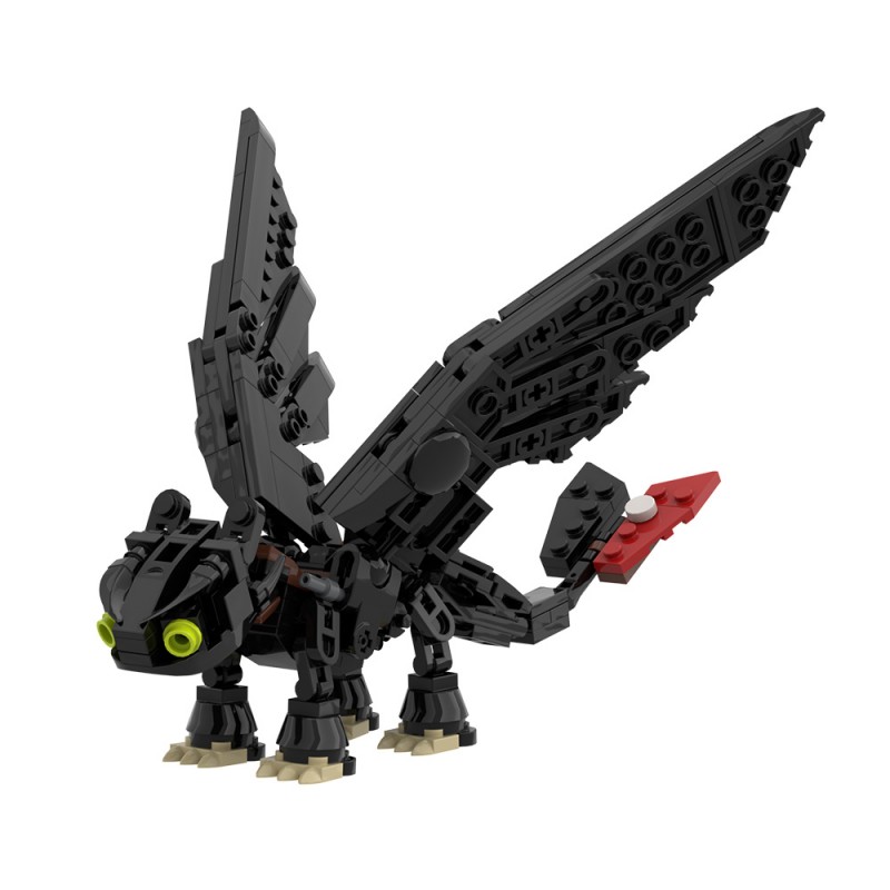 GOBRICKS MOC 212828 How to Train Your Dragon Toothless - YWOBB