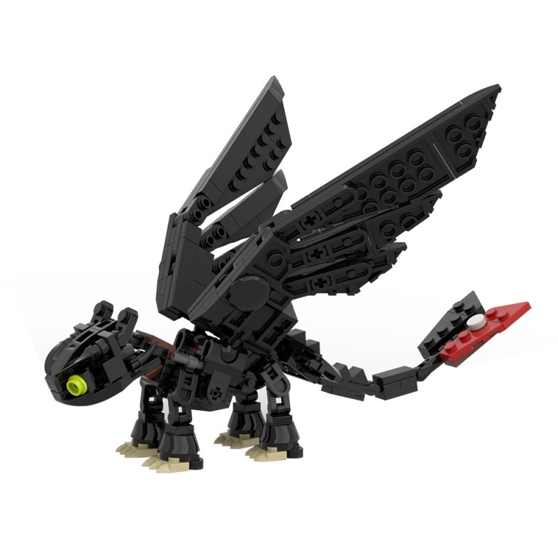 GOBRICKS MOC 212828 How to Train Your Dragon Toothless - YWOBB