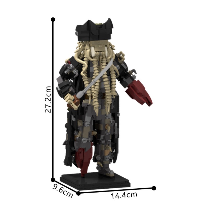 GOBRICKS MOC 205220 Davy Jones Figurine - YWOBB