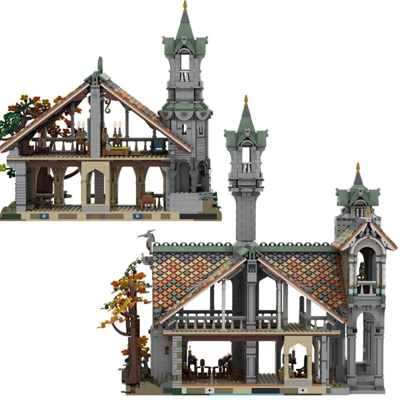 GOBRICKS MOC 149444 10316 Rivendell Extension - YWOBB