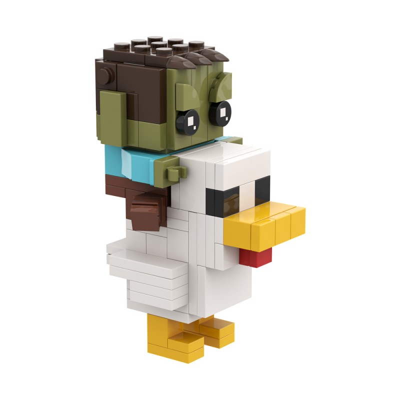 GOBRICKS MOC A2159Y01 My World—Chicken Knight - YWOBB
