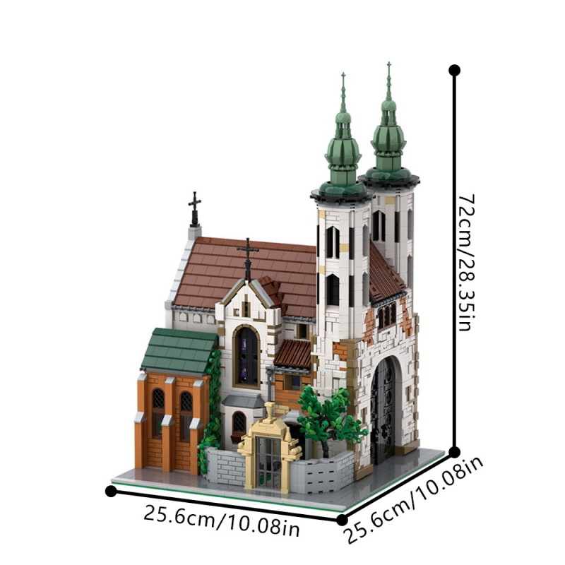 GOBRICKS MOC 124447 Andrew's Church - YWOBB