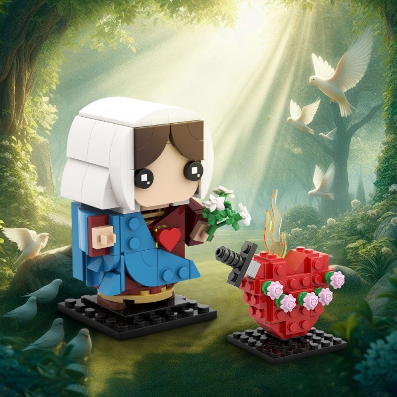 GOBRICKS MOC A2144 Religion - Virgin Mary - YWOBB