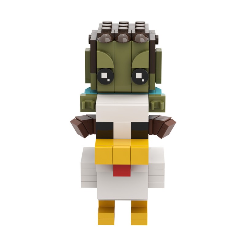 GOBRICKS MOC A2159Y01 My World—Chicken Knight - YWOBB