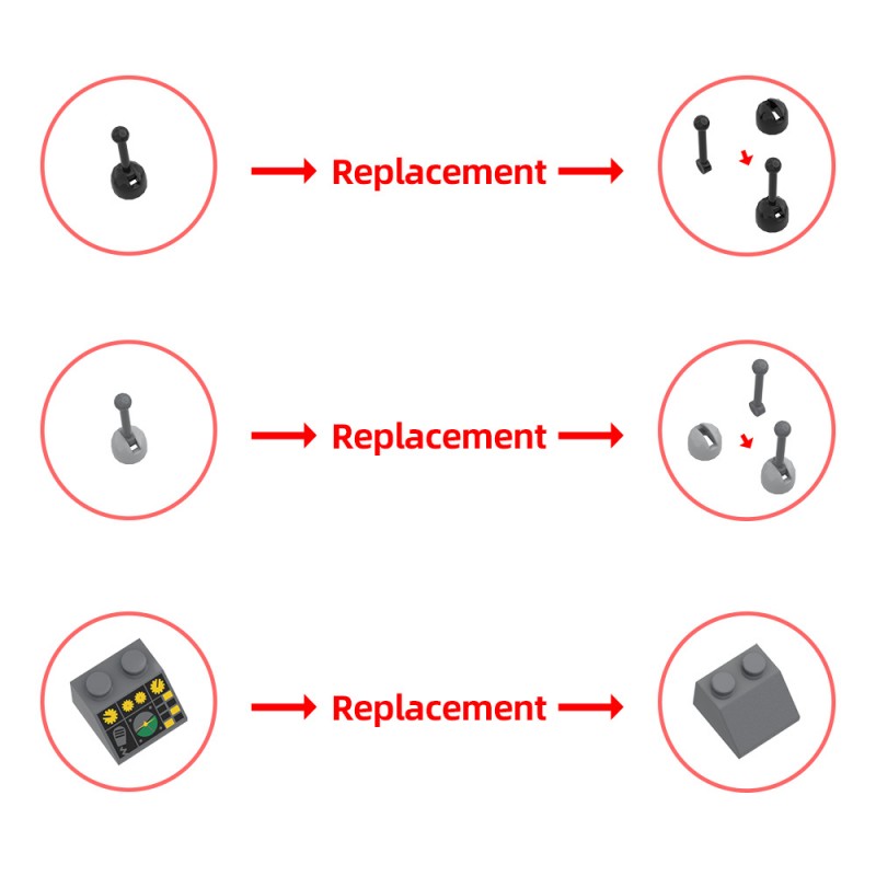 GOBRICKS MOC 143343 1986 Ford Crown Victoria LTD Rocket Mode - 8 Stud Wide - YWOBB
