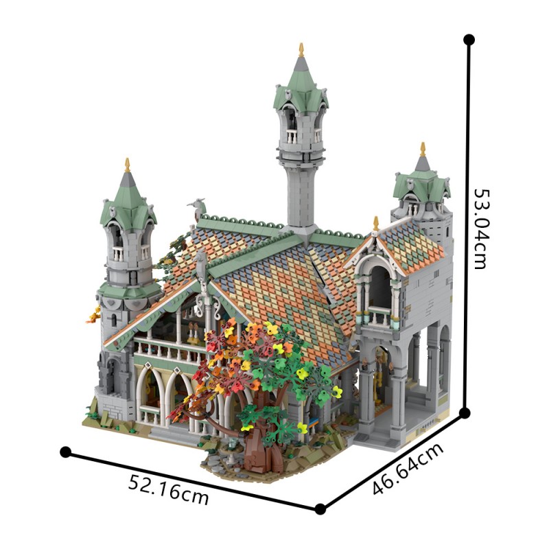 GOBRICKS MOC 149444 10316 Rivendell Extension - YWOBB