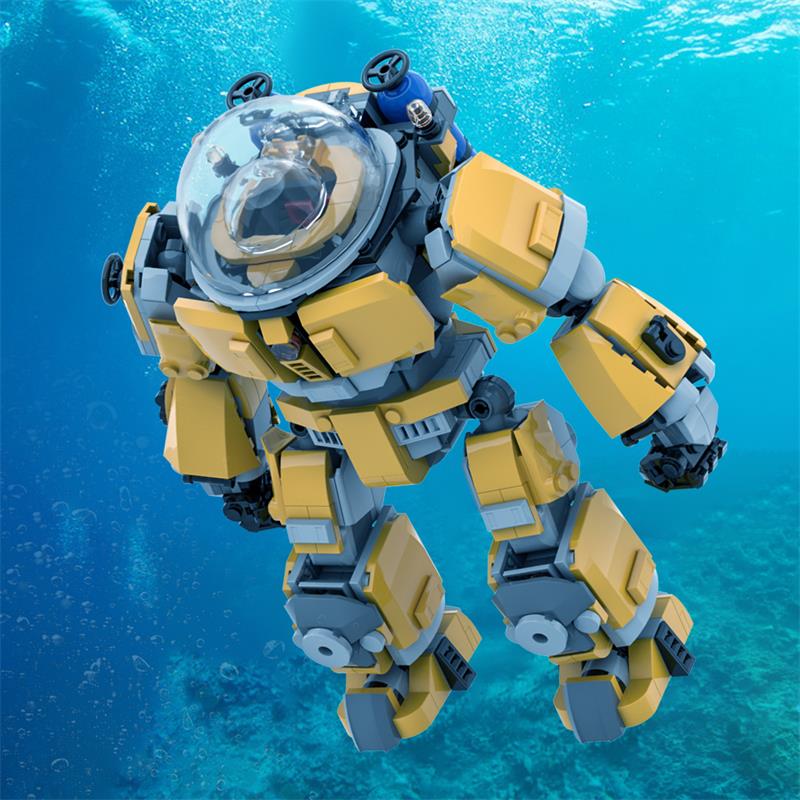 GOBRICKS MOC A2109 Deep Sea Exploration Exo Suit - YWOBB