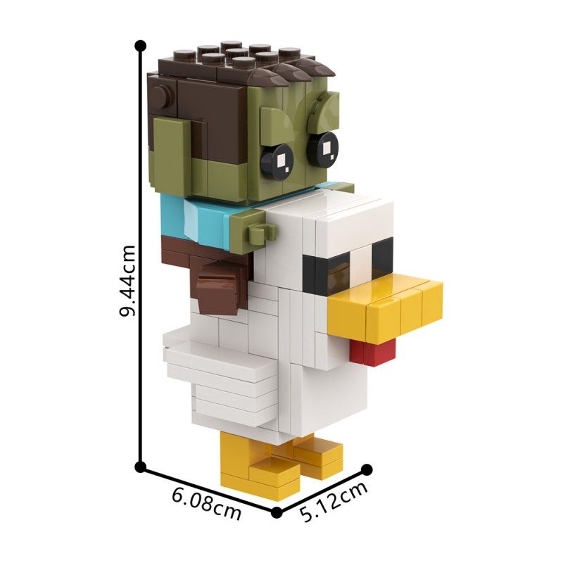 GOBRICKS MOC A2159Y01 My World—Chicken Knight - YWOBB