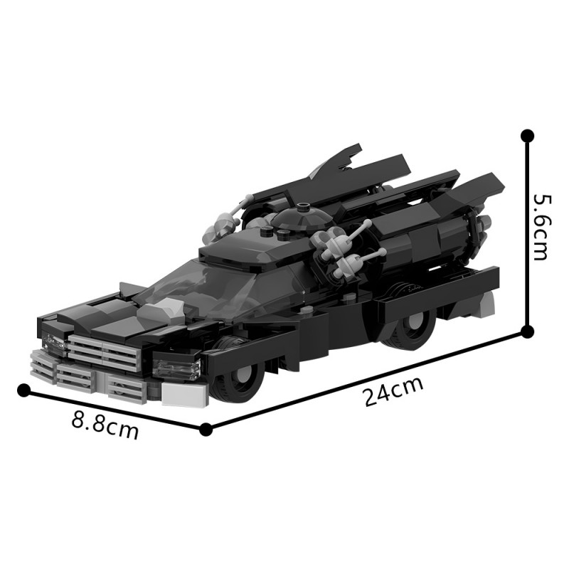 GOBRICKS MOC 143343 1986 Ford Crown Victoria LTD Rocket Mode - 8 Stud Wide - YWOBB