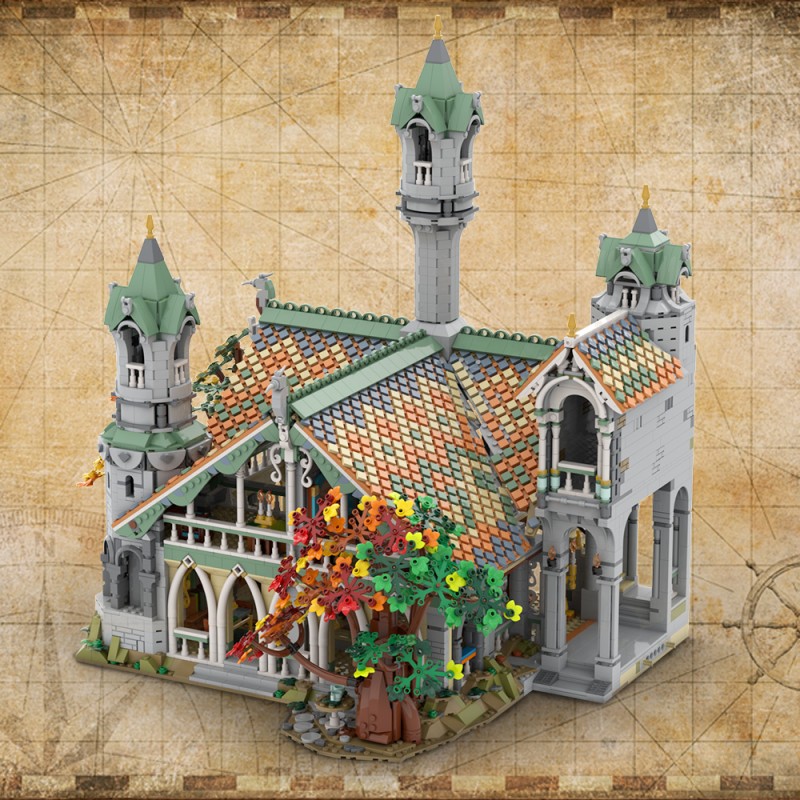 GOBRICKS MOC 149444 10316 Rivendell Extension - YWOBB