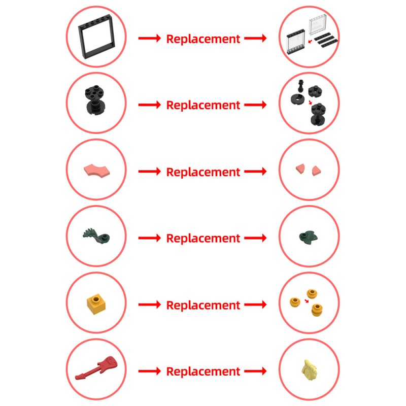 GOBRICKS MOC 187263 Modern House V2 Modular Alternate build of 2x31153 - YWOBB