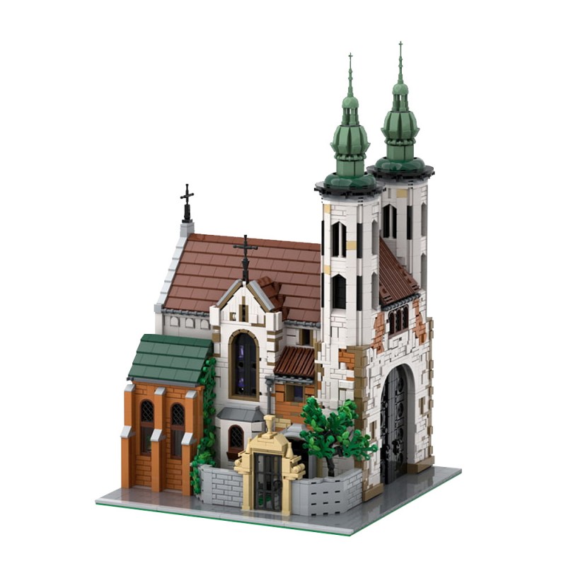 GOBRICKS MOC 124447 Andrew's Church - YWOBB