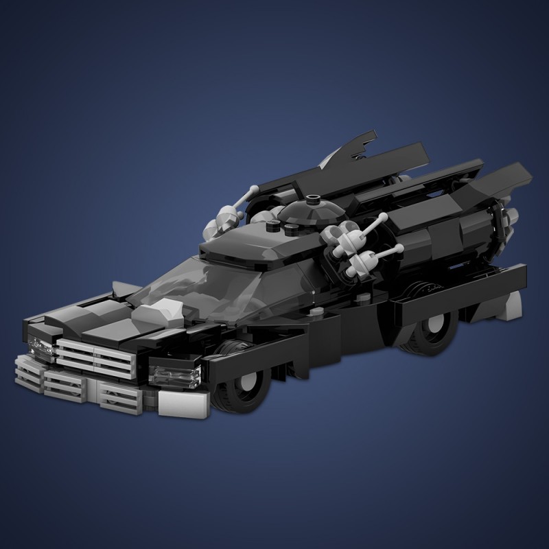 GOBRICKS MOC 143343 1986 Ford Crown Victoria LTD Rocket Mode - 8 Stud Wide - YWOBB