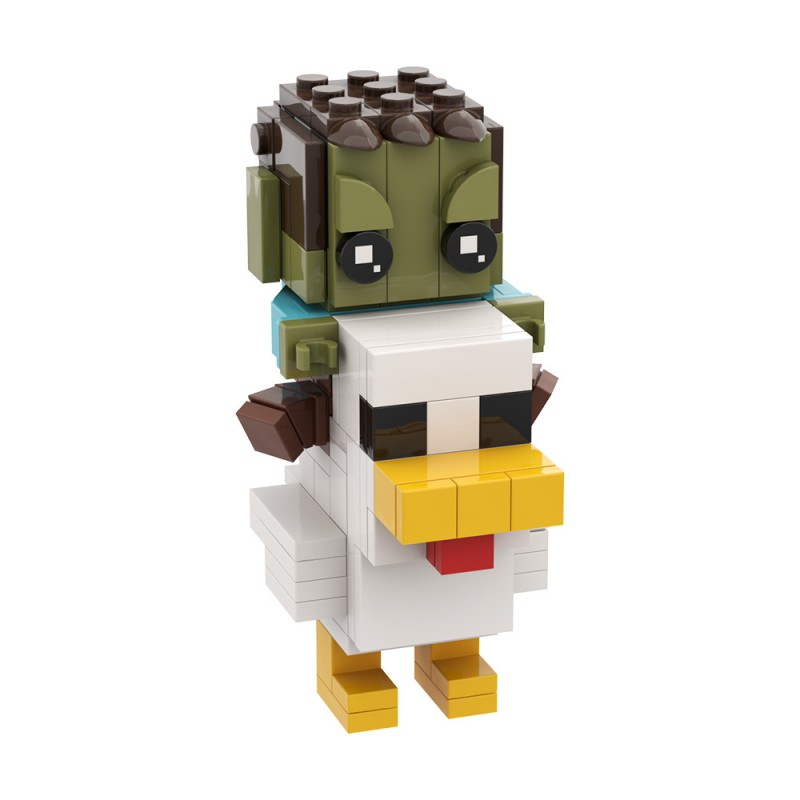 GOBRICKS MOC A2159Y01 My World—Chicken Knight - YWOBB