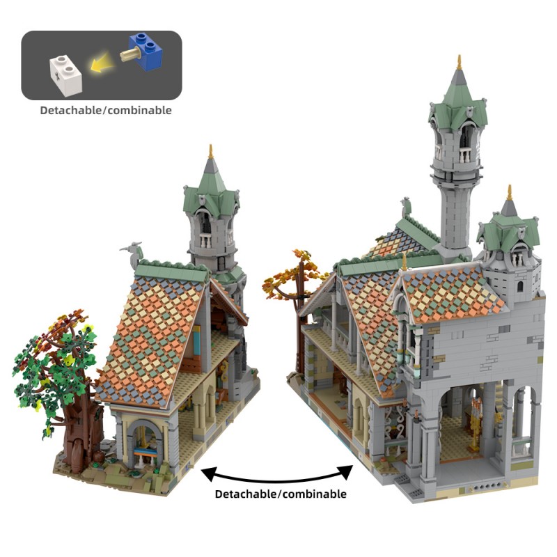 GOBRICKS MOC 149444 10316 Rivendell Extension - YWOBB