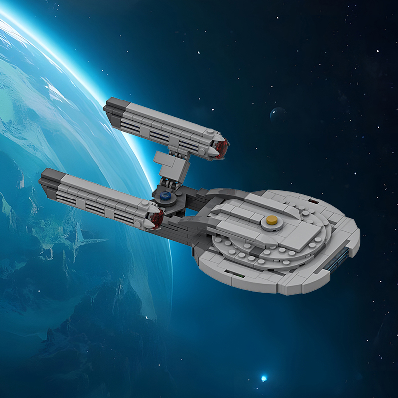 GOBRICKS MOC A1909 Star Trek NX-01 Enterprise - YWOBB
