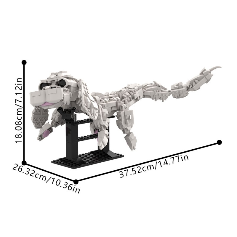GOBRICKS MOC A1890 Great Demon Realm-Falkor - YWOBB