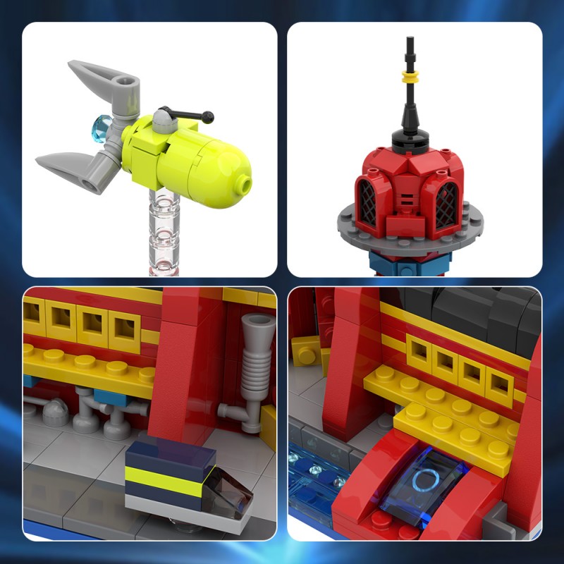 GOBRICKS MOC 29365 Micro Planet Express - YWOBB