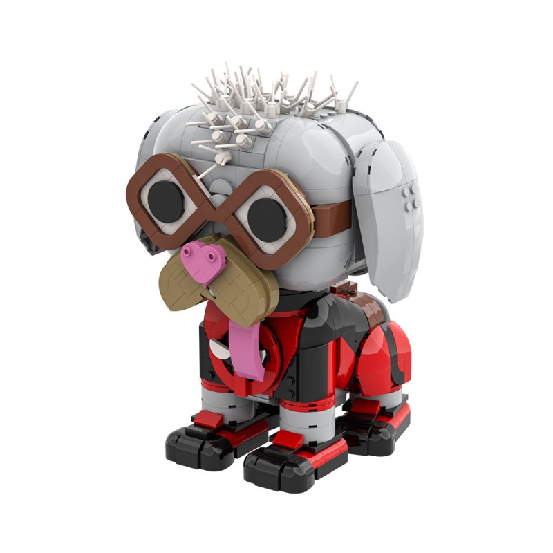GOBRICKS MOC A2151 Deadpool dog - YWOBB