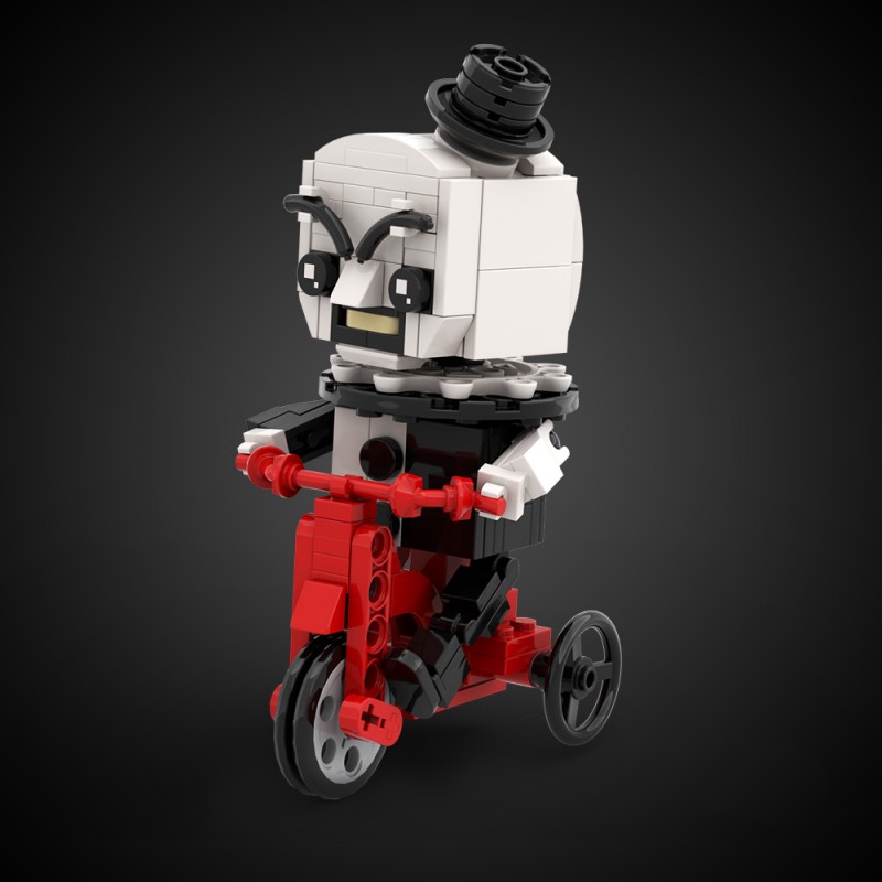 GOBRICKS MOC A2150 Art the Clown-Bicycle clown - YWOBB